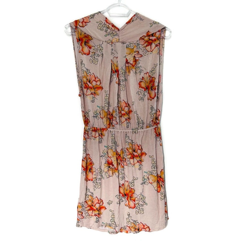 Free People Floral Mini Dress XS Boho Cottagecore Romantic Drop Waist Balletcore - Picture 7 of 13